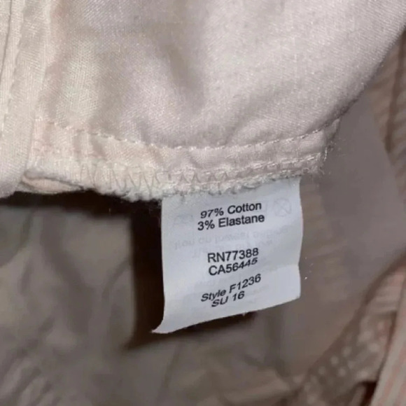 J Crew pinstriped women’s bermuda shorts style F1236 flat front size 6 - Picture 6 of 6